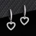 Silver Love Heart Hoop Earring 60300029