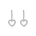 Silver Love Heart Hoop Earring 60300029