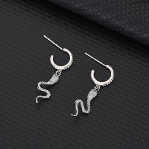 Silver Snail Hoop Earring 60300031