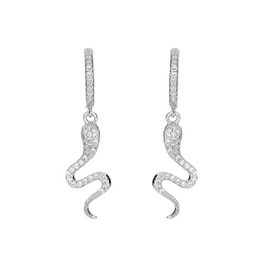 Silver Snail Hoop Earring 60300031