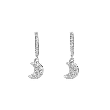 Silver Moon Hoop Earring 60300032