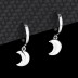 Silver Moon Hoop Earring 60300033