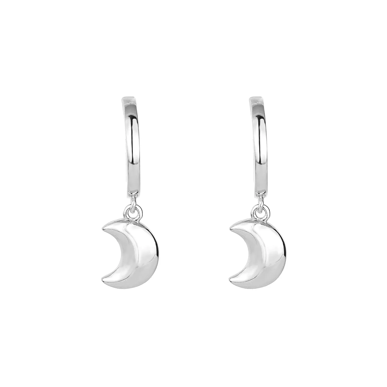 Silver Moon Hoop Earring 60300033