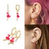 Silver Zirconia Flamingo Hoop Earring 60300038