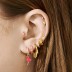 Silver Zirconia Flamingo Hoop Earring 60300038