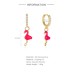 Silver Zirconia Flamingo Hoop Earring 60300038