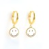 9mm Smile Silver Sterling Hoop Earring 60300045