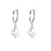 925 Sterling Silver Freshwater Pearl Hoop Earring 60300058