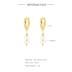 925 Sterling Silver Baroque Pearl Hoop Earring 60300060