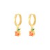 Kids 925 Silver Orange Fruit Hoop Earrings 60300076