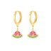 Kids 925 Silver Watermeloon Fruit Hoop Earrings 60300080