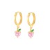 Kids 925 Silver Peach Fruit Hoop Earrings 60300082