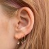 Kids 925 Silver Peach Fruit Hoop Earrings 60300082