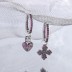 Vintage Zirconia Cross Heart Crown Hoop Earrings 60300094