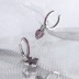 Vintage Zirconia Cross Heart Crown Hoop Earrings 60300094