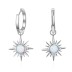 Sparkle Opal Star Charm Hoop Earrings 60300100