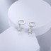 Sparkle Opal Star Charm Hoop Earrings 60300100