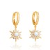 Sparkle Opal Star Charm Hoop Earrings 60300101