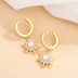 Sparkle Opal Star Charm Hoop Earrings 60300101