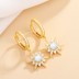 Sparkle Opal Star Charm Hoop Earrings 60300101