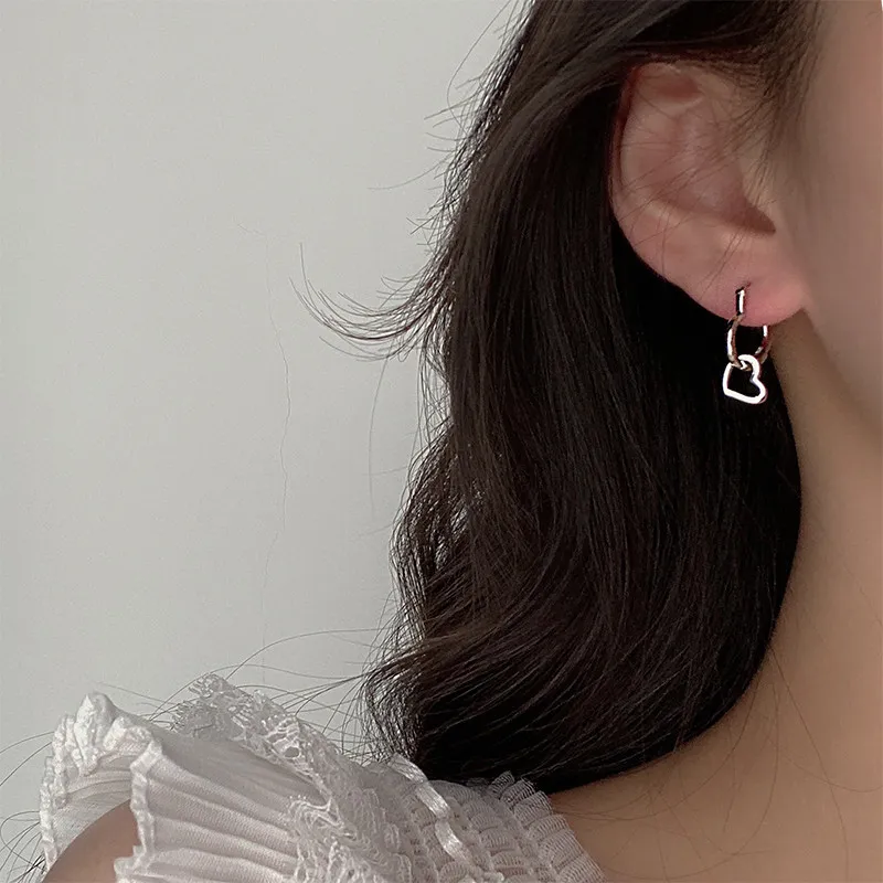 Double Love Heart Hoop Earring 60300103 - image2