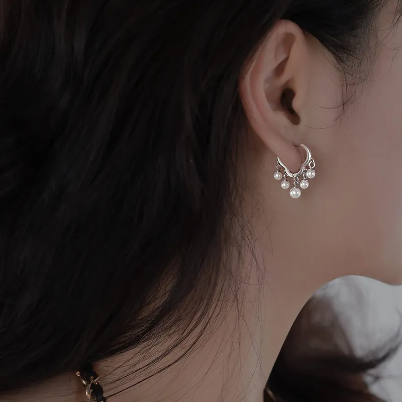 Beads Tassel Hoop Earring 60300104 - image1