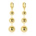 Geometric Metal Beads Charm Hoop Earring 60300105