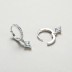 Rhombus Zirconia Dangle Hoop Earring 60300113