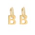 Hiphop Letter B Dangle Hoop Earring 60300118