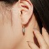 Evil Eye Hassam Hand Zirconia Dangle Charm Hoop Earrings 60300125