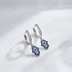 Evil Eye Hassam Hand Zirconia Dangle Charm Hoop Earrings 60300125