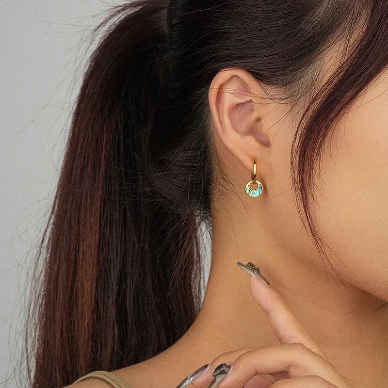 Lovely Shells Charm Hoop Earrings 60300143 - image1