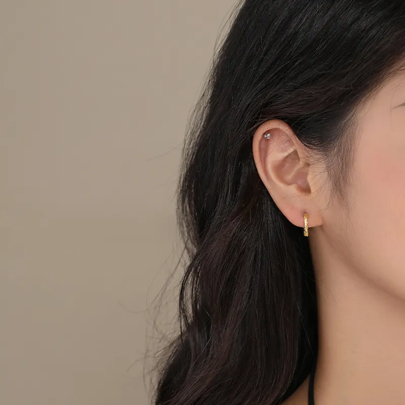 Vintage Asymmetric Heart Pearl Beads Hoop Earrings 60300146 - image4