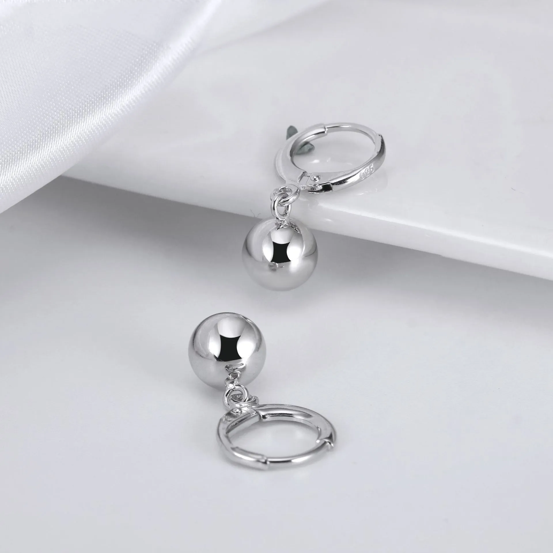 Metal Beads Hoop Earrings 60300155 - image2