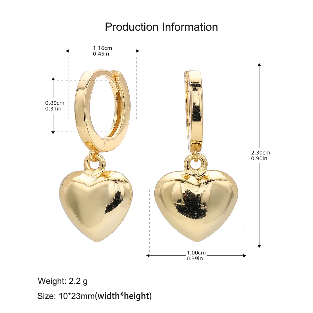 925 Sterling Silver Heart Hoop Earring 60300186 - image2
