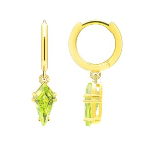 925 Sterling Silver Geometric Multicolor Zircon Earring 60300191