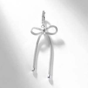 925 Sterling Silver Statement Bow Tassel Earrings 60300223 925 Sterling Silver Statement Bow Tassel Earrings 60300223