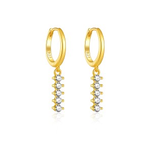 925 Sterling Silver Mixed Zircon Chain Tassel Earrings 60300226 925 Sterling Silver Mixed Zircon Chain Tassel Earrings 60300226