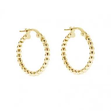 12mm Silver Balls French Lock Hoop Earring 60400001