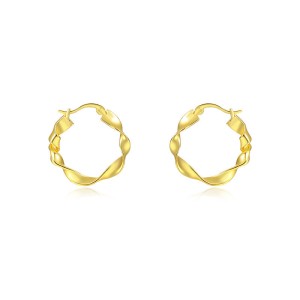 Unique Mobius French Lock Hoop Earring 60400019