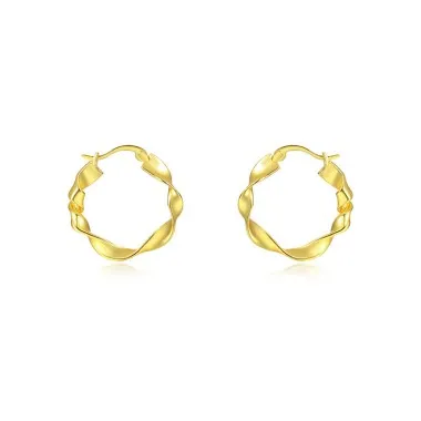 Unique Mobius French Lock Hoop Earring 60400019