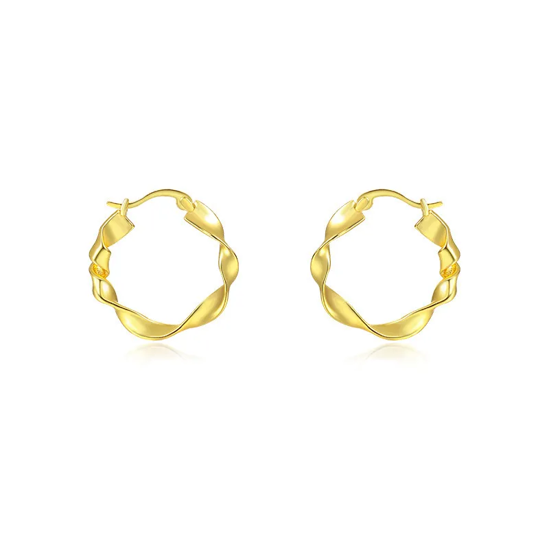 Unique Mobius French Lock Hoop Earring 60400019