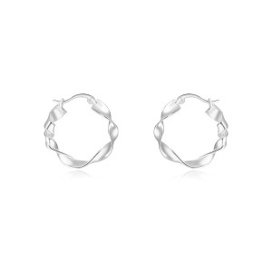 Unique Mobius French Lock Hoop Earring 60400019