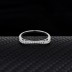 Silver Cubic Zirconia Band Ring 70100002