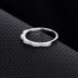 Silver Cubic Zirconia Curve Band Ring 70100003