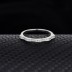 Silver Cubic Zirconia Curve Band Ring 70100003