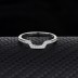 Silver Cubic Zirconia U Shape Band Ring 70100009
