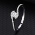 Silver Cubic Zirconia Band Ring 70100011