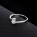 Silver Cubic Zirconia Band Ring 70100011