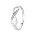 Silver Cubic Zirconia Infinity Band Ring 70100012